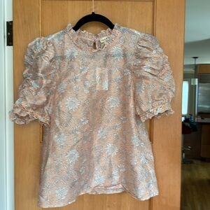 NWT ulla Johnson silk/cotton top